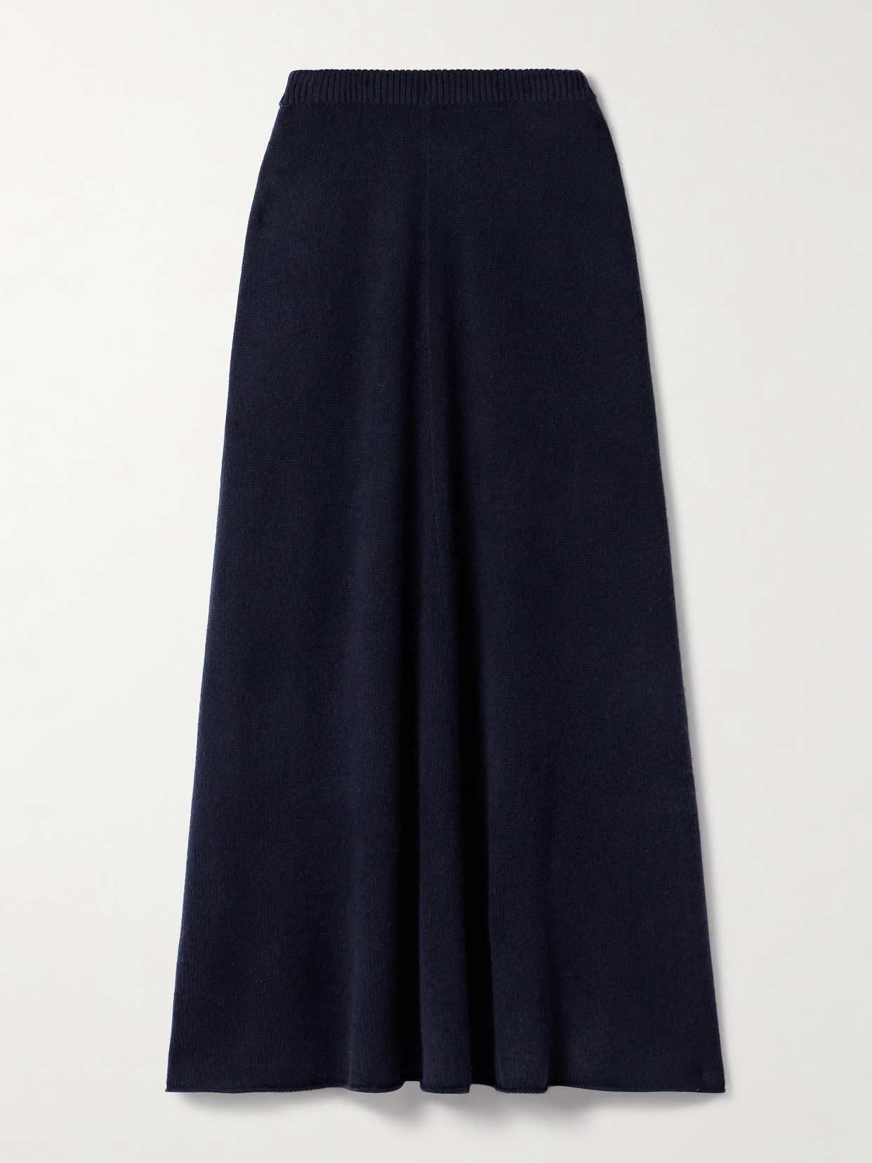 The Elder Statesman Cashmere Maxi Skirt In Blue