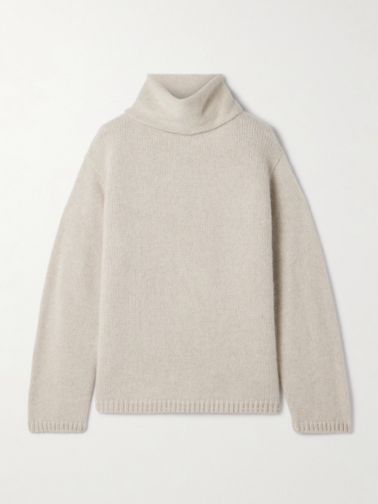The Elder Statesman Cashmere Turtleneck Sweater In Neutral
