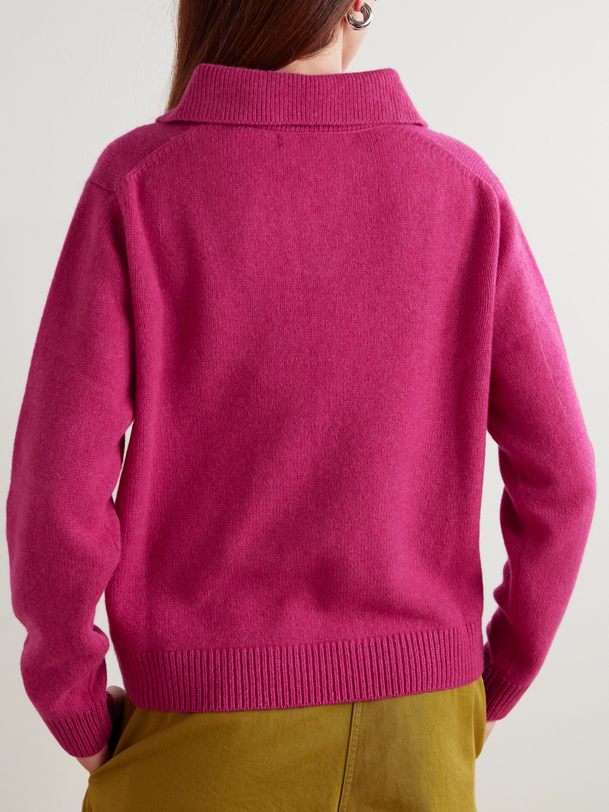 The Elder Statesman Cashmere Sweater In Pink