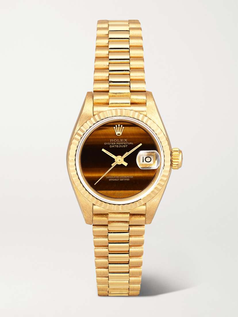 Stephanie Windsor + Rolex Vintage 1983 Datejust Automatic 26mm 18-karat Gold Watch, Ref. No. 69178