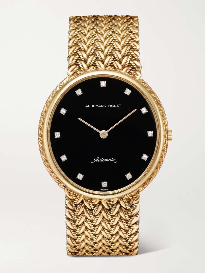 Stephanie Windsor + Audemars Piguet Pre-owned 1980s Automatic 34mm 18-karat Gold Diamond Watch, Ref. No. 11759