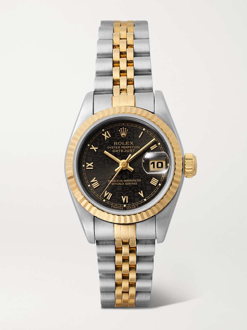 Stephanie Windsor + Rolex Pre-owned 1995 Datejust Automatic 26mm Stainless Steel And 18-karat Gold Watch, Ref. No. 69173