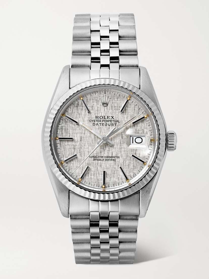 Stephanie Windsor + Rolex Pre-owned 1978 Oyster Perpetual Datejust Automatic 36mm Stainless Steel And 18-karat White Gold Watch, Ref. No. 16014
