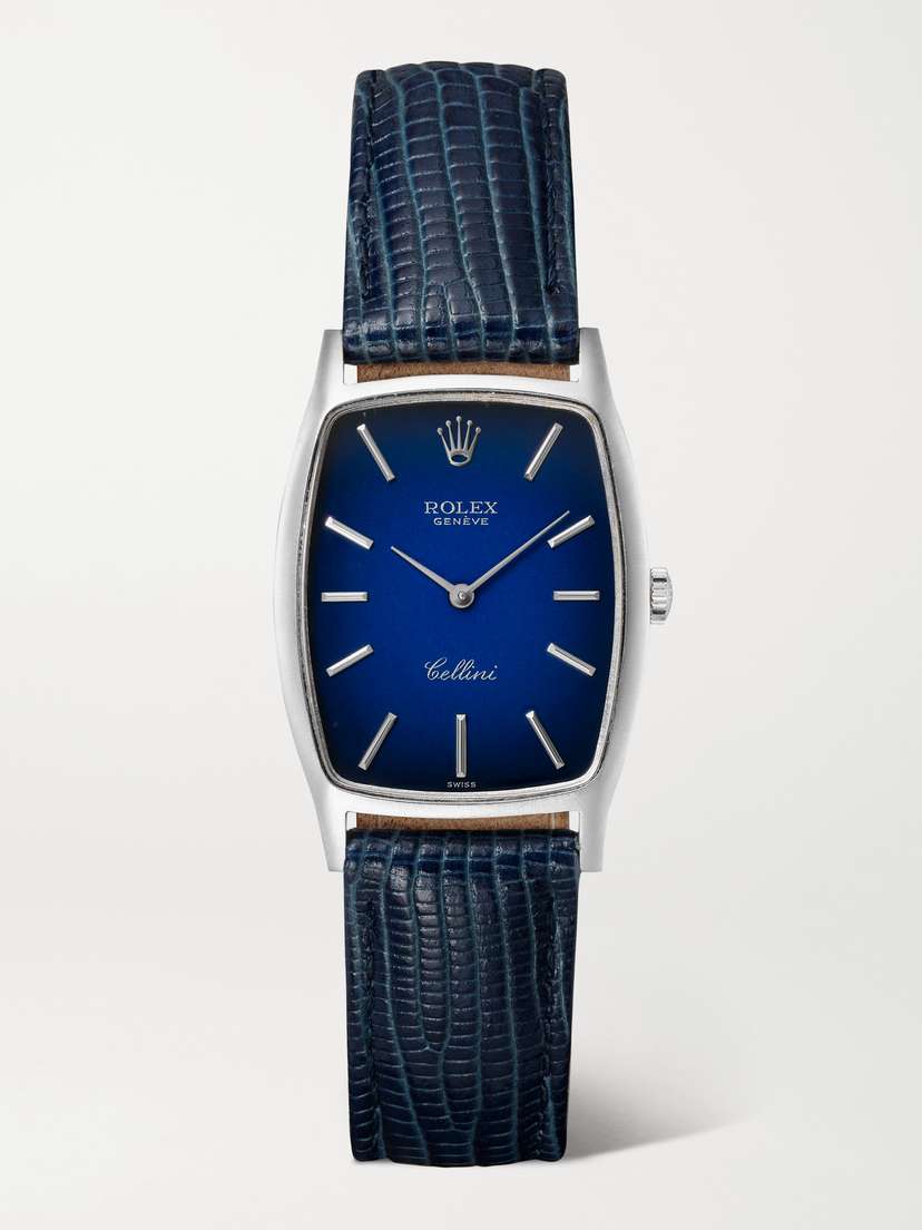 Stephanie Windsor + Rolex Pre-owned 1974 Cellini Hand-wound 27mm 18-karat White Gold Watch, Ref. No. 3807