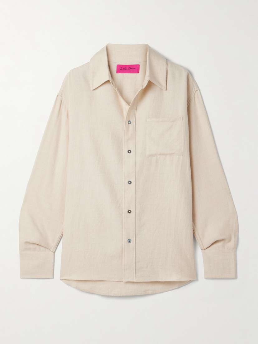 The Elder Statesman Wool And Cashmere-blend Twill Shirt