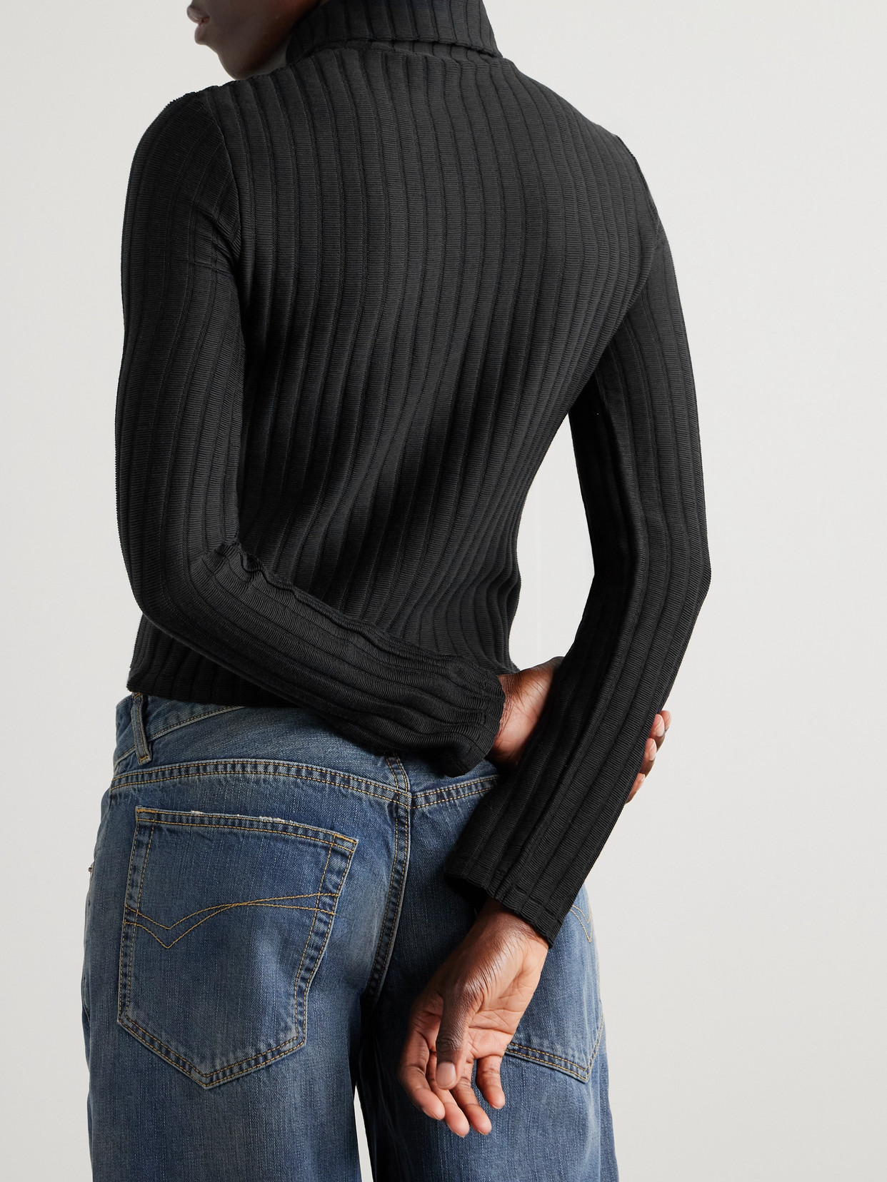 Our Legacy + Emporio Armani Isola Ribbed-knit Cardigan
