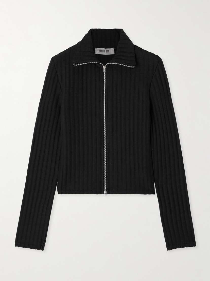 Our Legacy + Emporio Armani Isola Ribbed-knit Cardigan