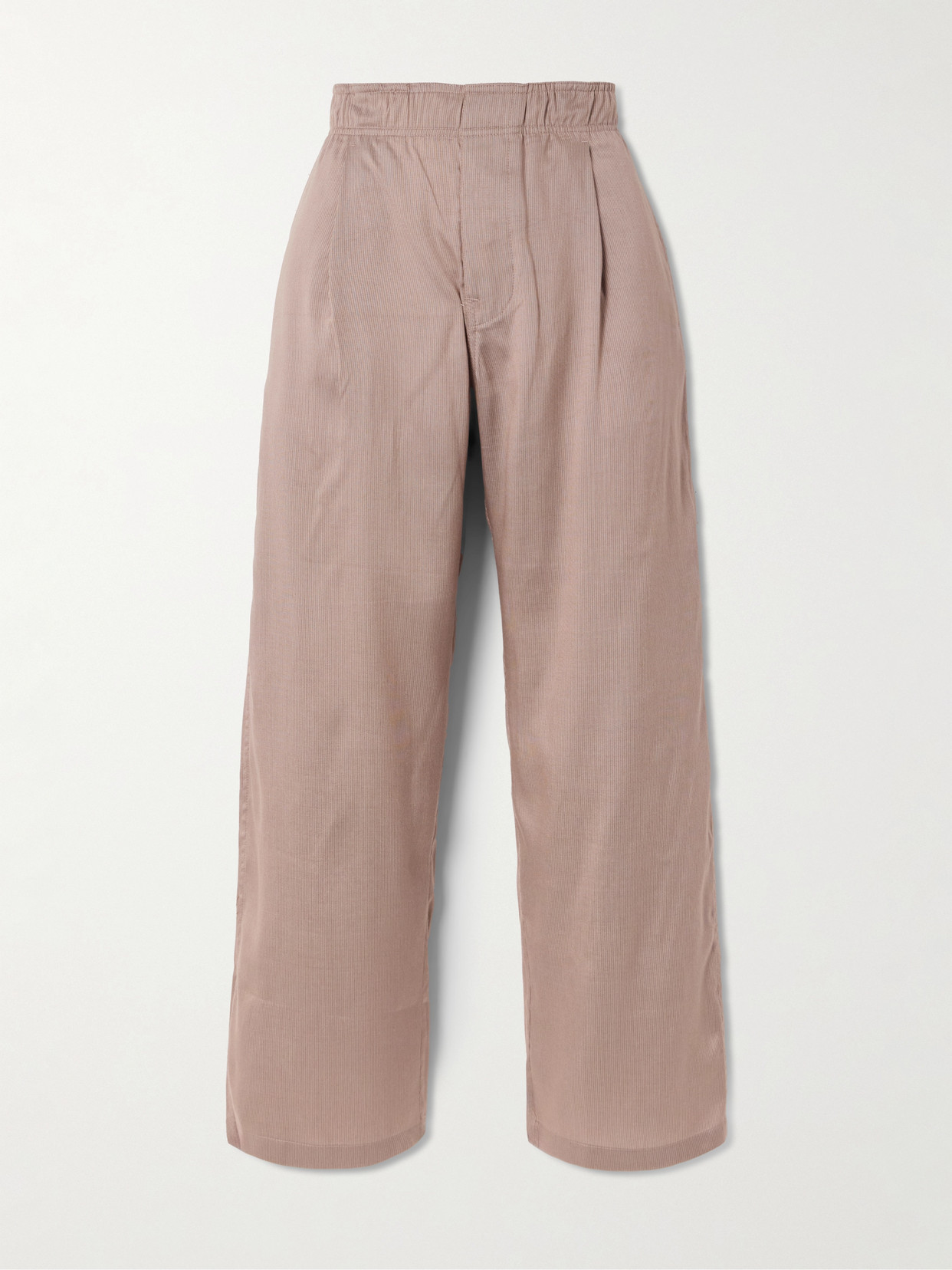 Our Legacy + Emporio Armani Salone Lyocell And Silk-blend Wide-leg Pants
