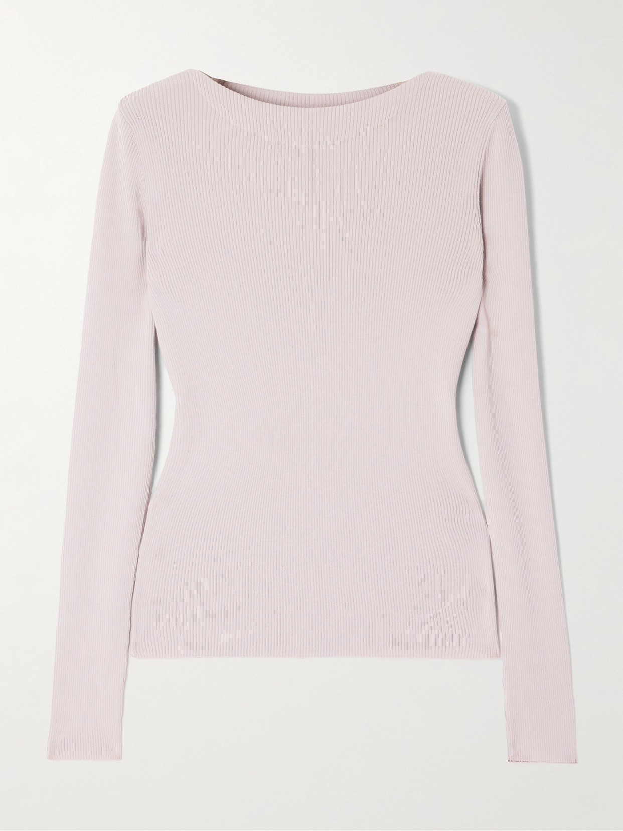 Our Legacy + Emporio Armani Stretto Ribbed Cotton And Silk-blend Sweater