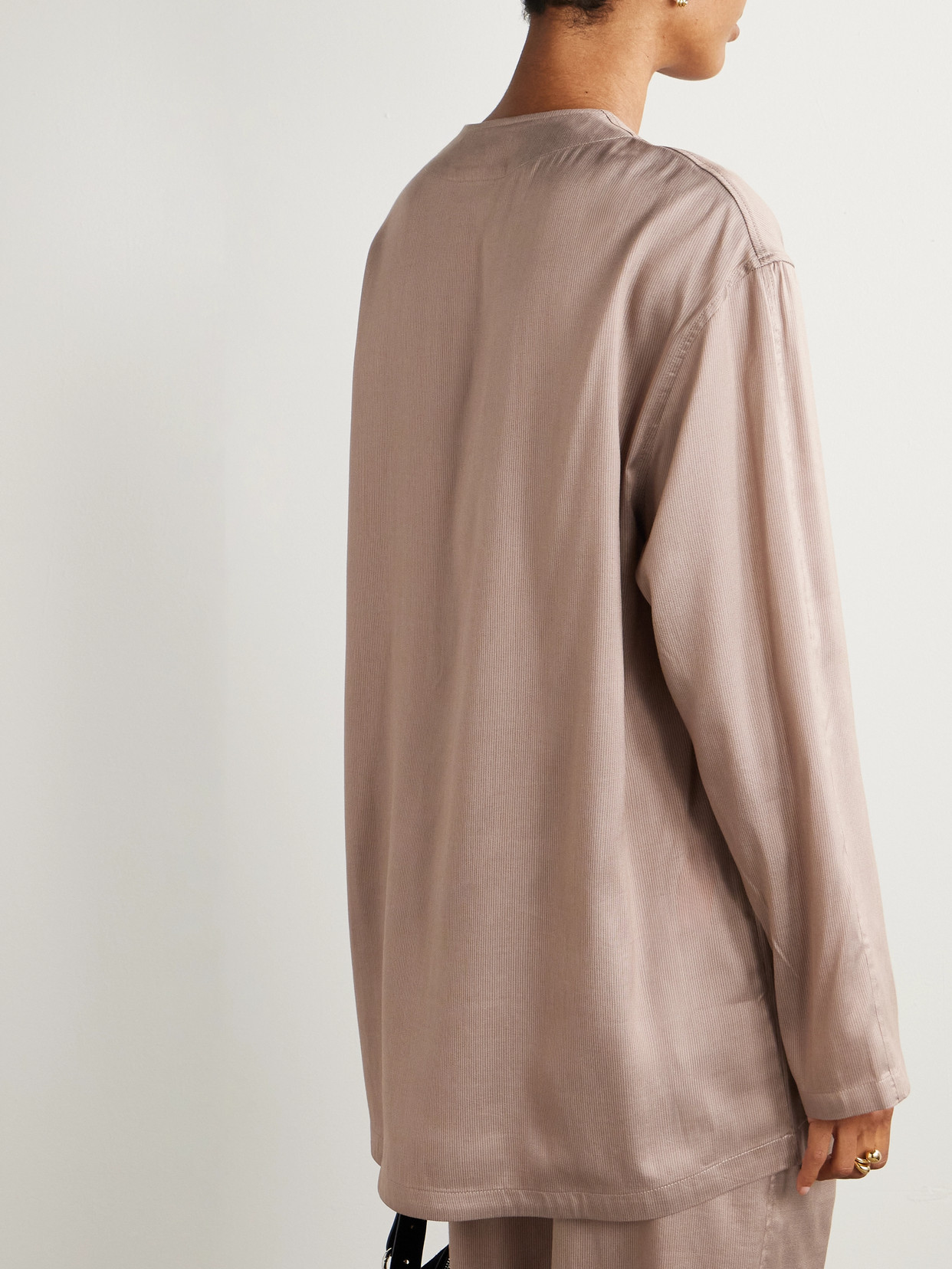 Our Legacy + Emporio Armani Strato Lyocell And Silk-blend Shirt