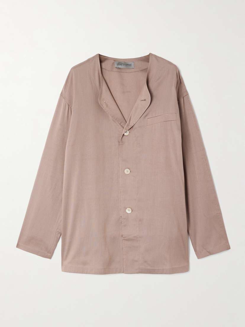 Our Legacy + Emporio Armani Strato Lyocell And Silk-blend Shirt