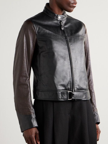 OUR LEGACY + Emporio Armani Piccola Trix leather jacket