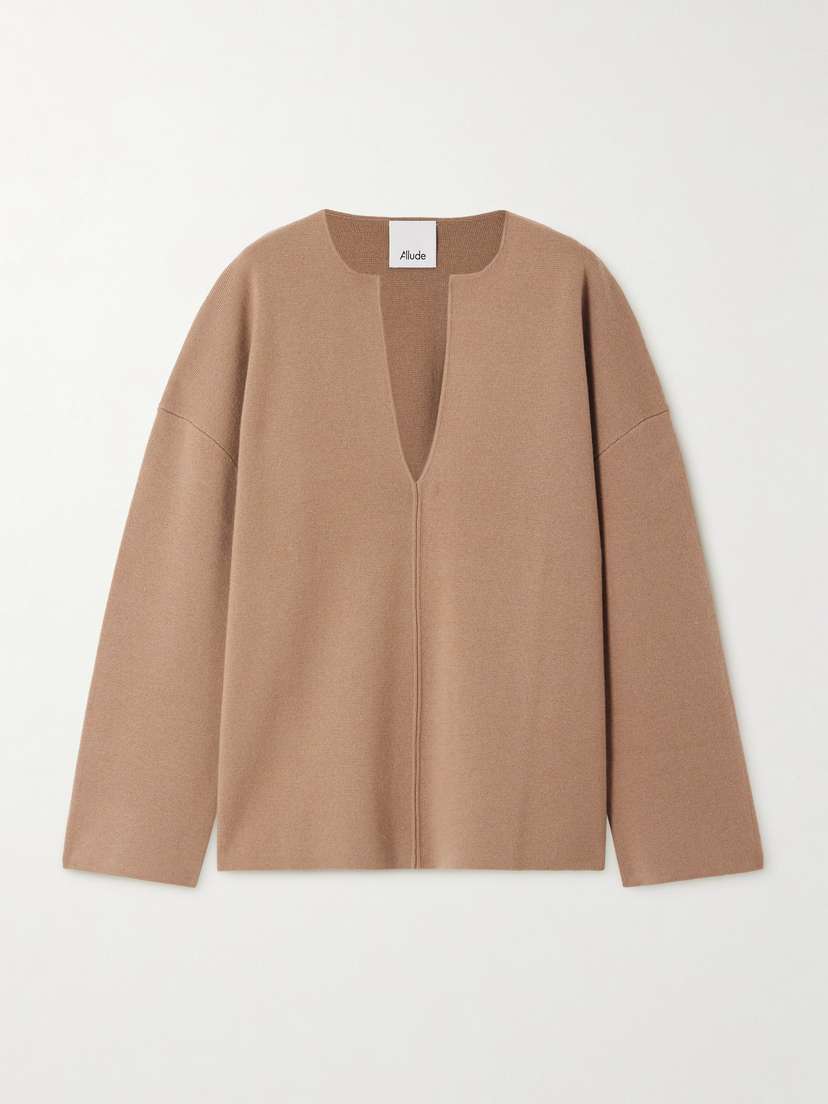 Allude Serafino Wool And Cashmere-blend Sweater