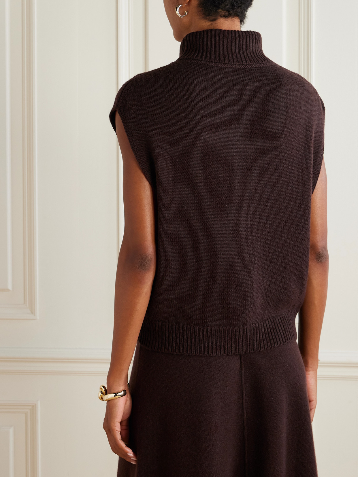 Wool And Cashmere-Blend Turtleneck Tank