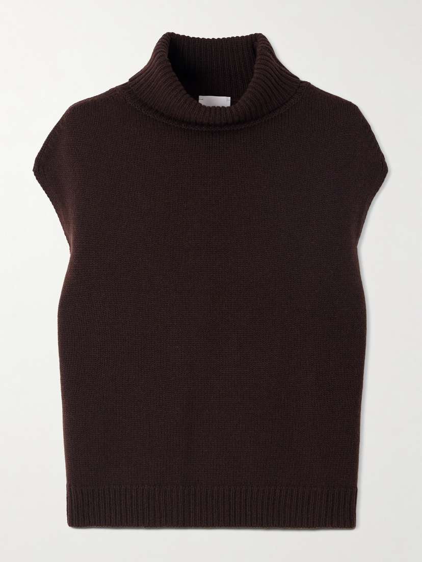 Allude Wool And Cashmere-blend Turtleneck Tank