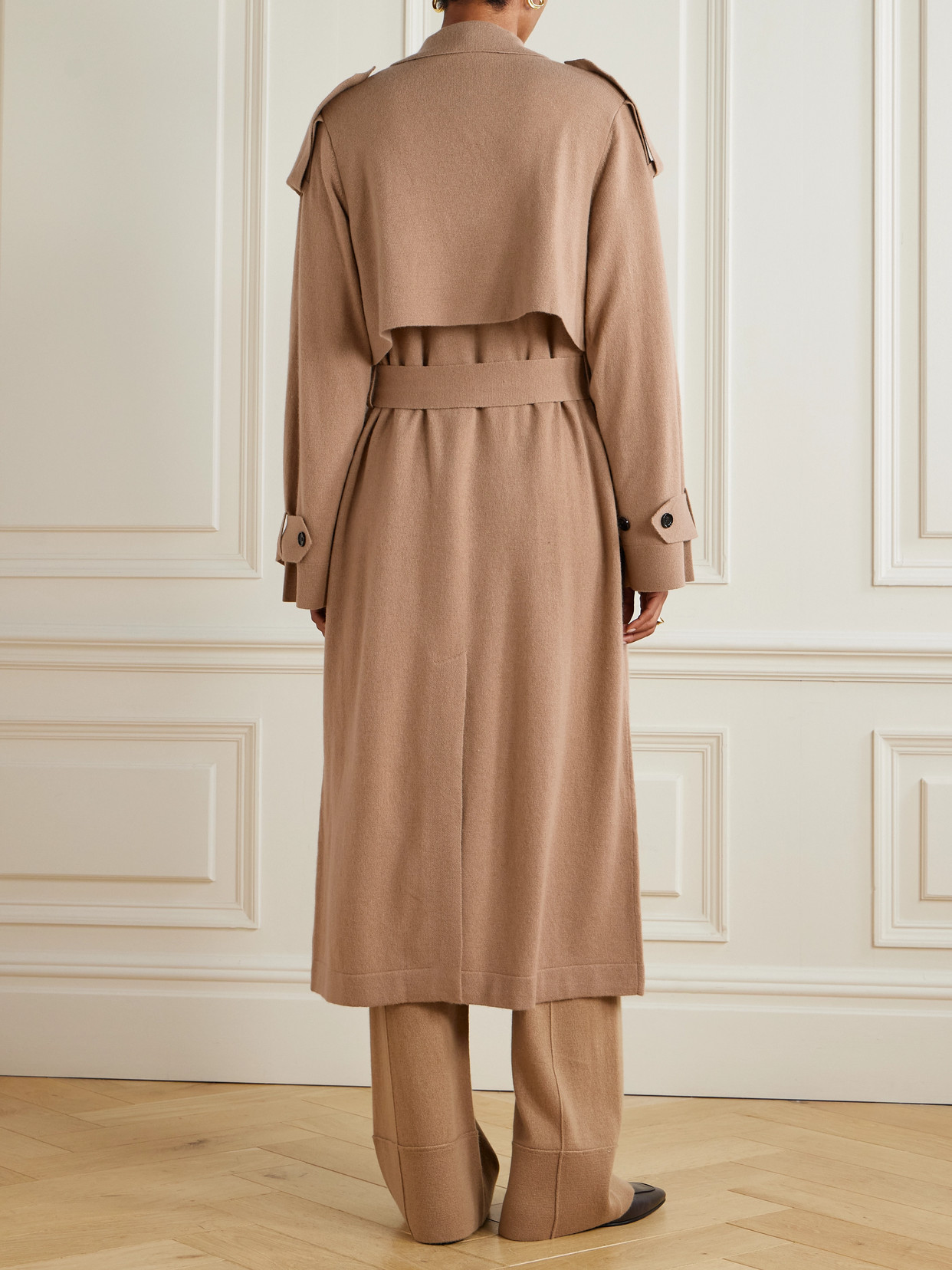 Double-Breasted Wool And Cashmere-Blend Trench