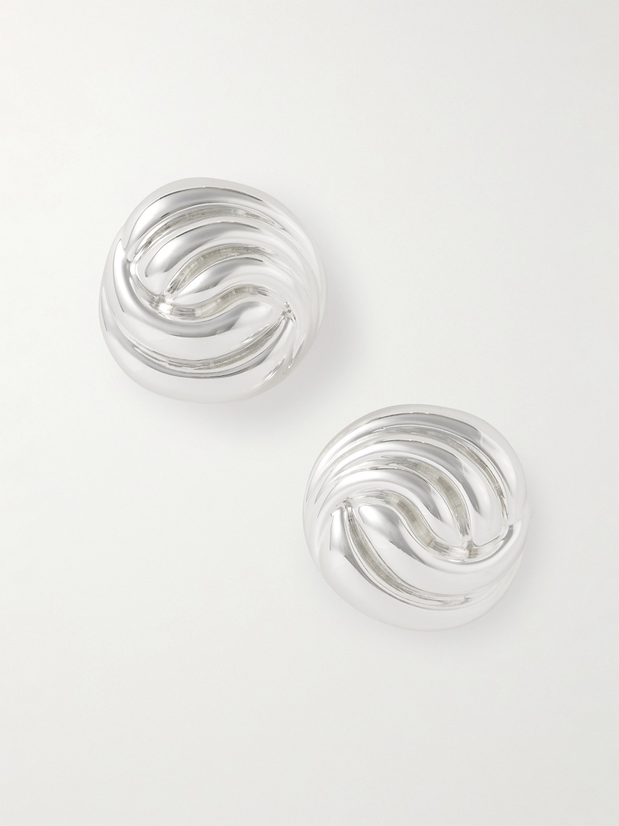 Julietta Knot Silver-plated Earrings In Metallic