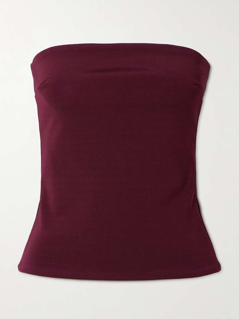 ESSE Studios Illi Strapless Stretch-knit Top