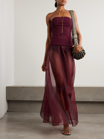 Esse Studios Illi strapless stretch-knit top