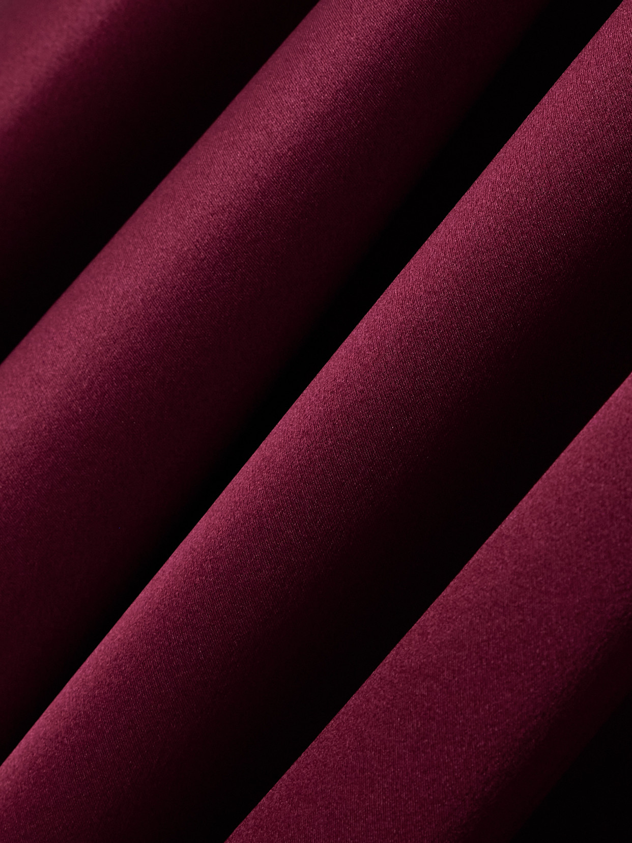 Esse Studios Illi V Jersey And Silk-satin Maxi Dress In Burgundy