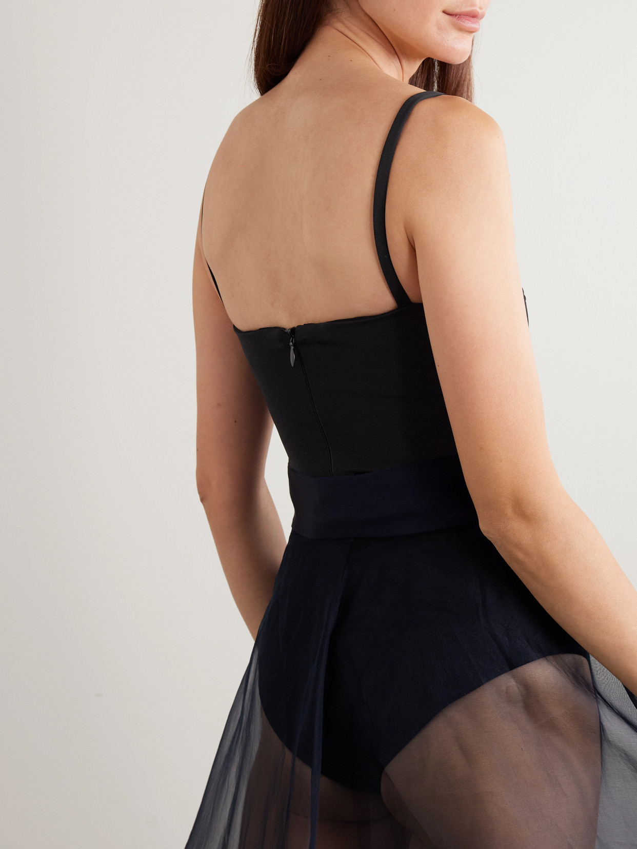 Esse Studios Stretch-jersey Bodysuit In Black