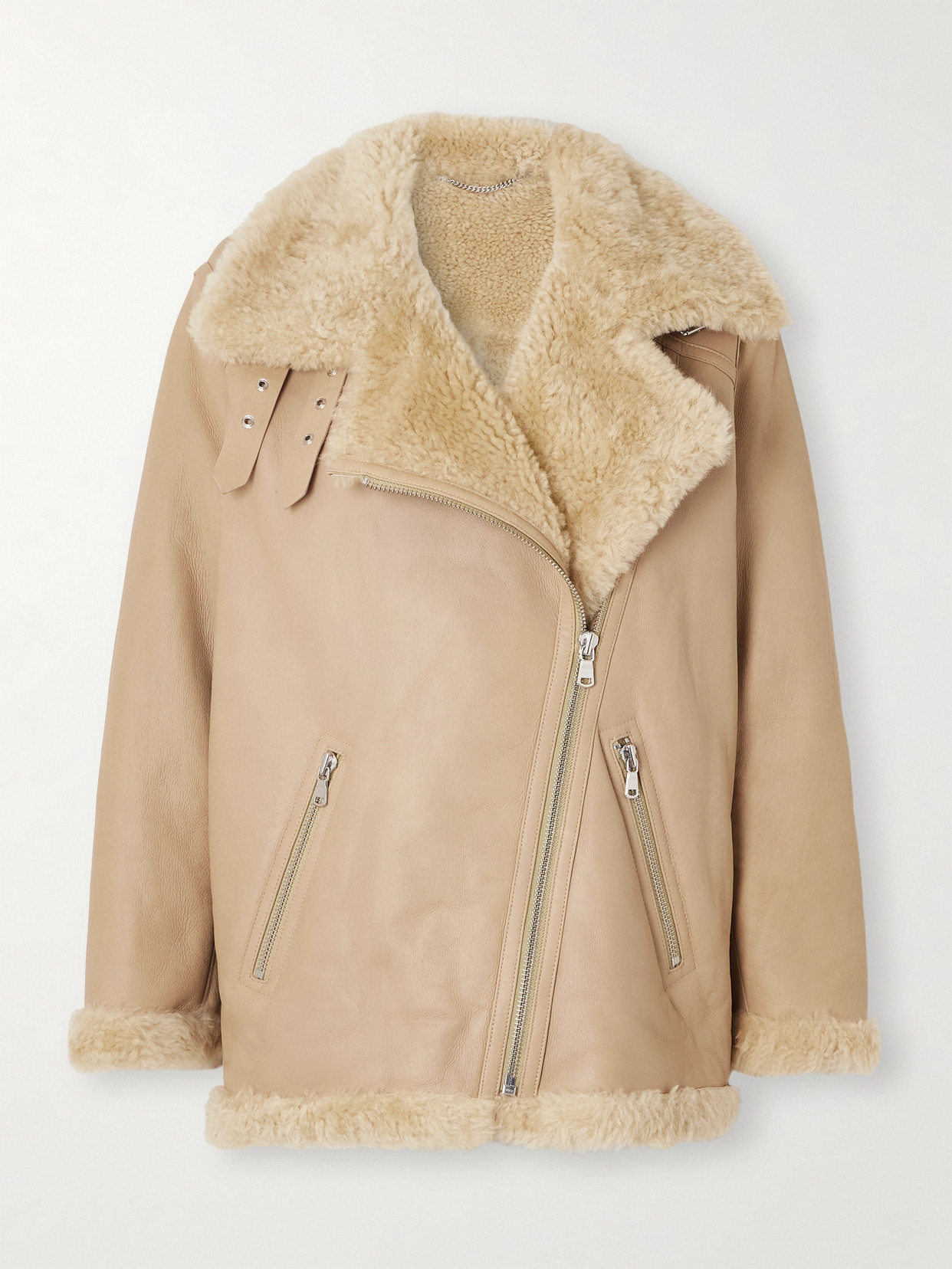 Altuzarra Shaeffer Shearling Jacket In Neutral