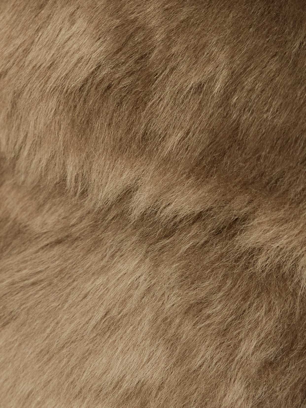 Altuzarra Maury Lamb Shearling Collarless Coat In Brown