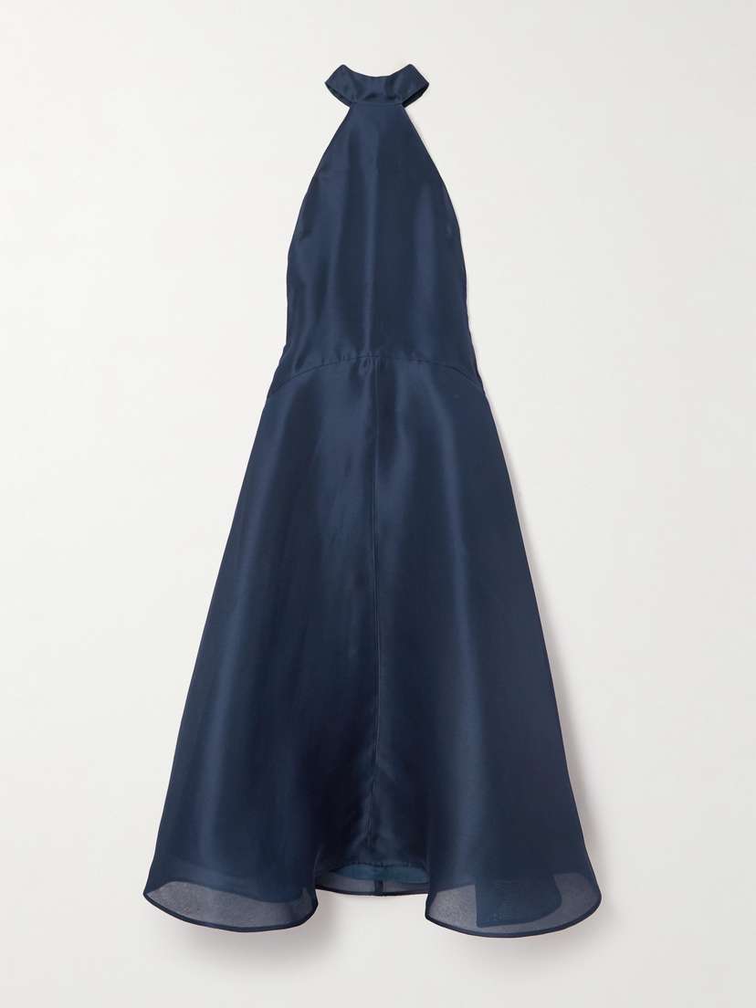 Altuzarra Becca Silk-satin Halterneck Midi Dress