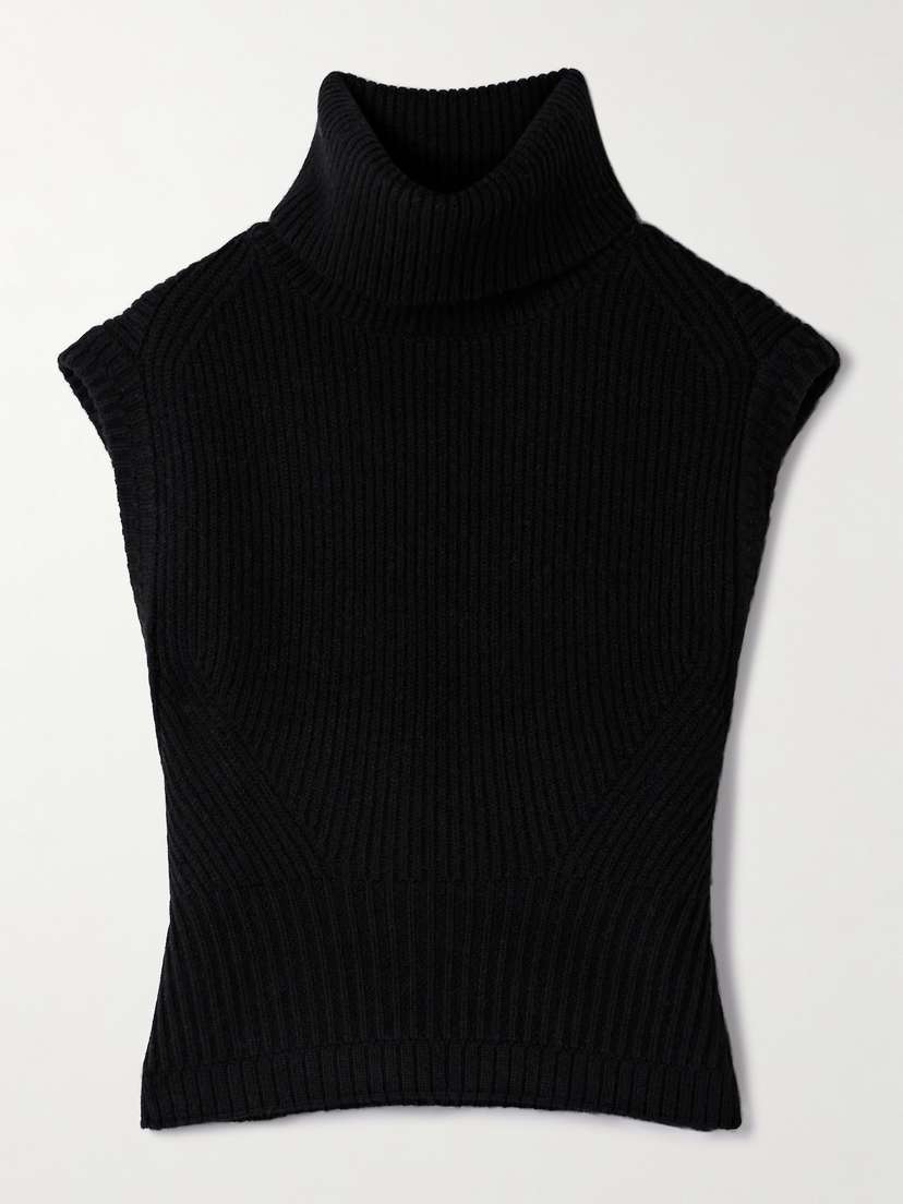 Simkhai Maple Ribbed Wool-blend Turtleneck Tank