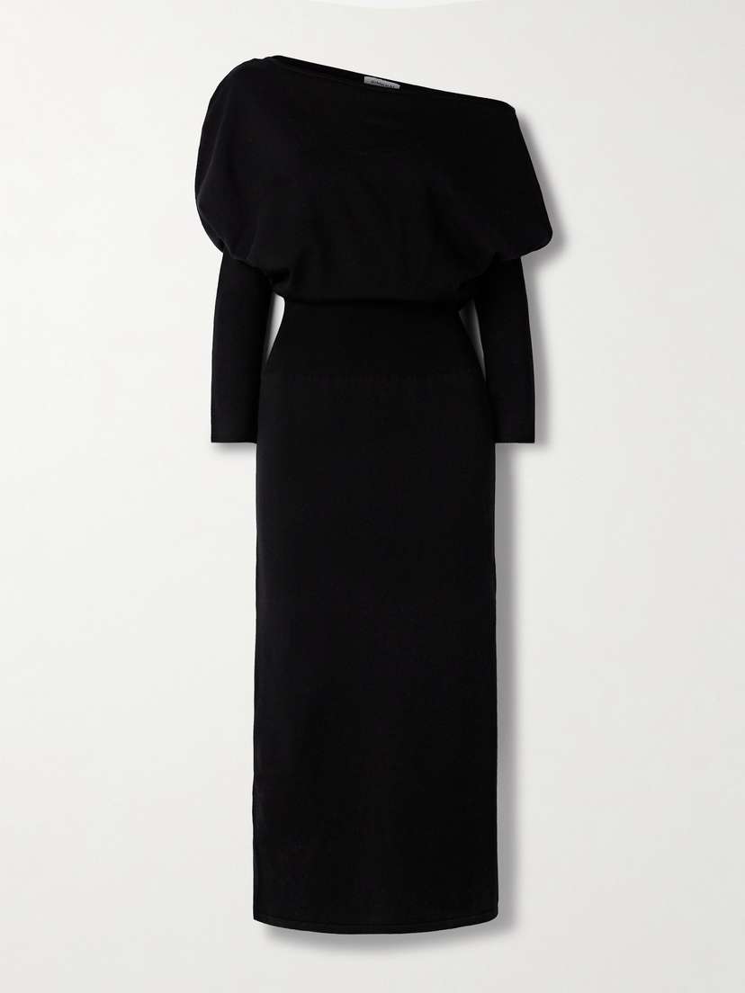 Simkhai Janese Draped Wool-blend Midi Dress