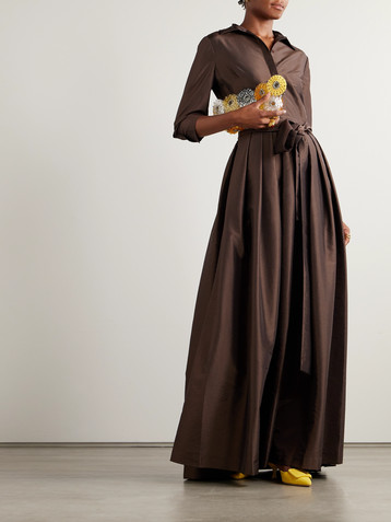 SIMKHAI Julip belted satin gown