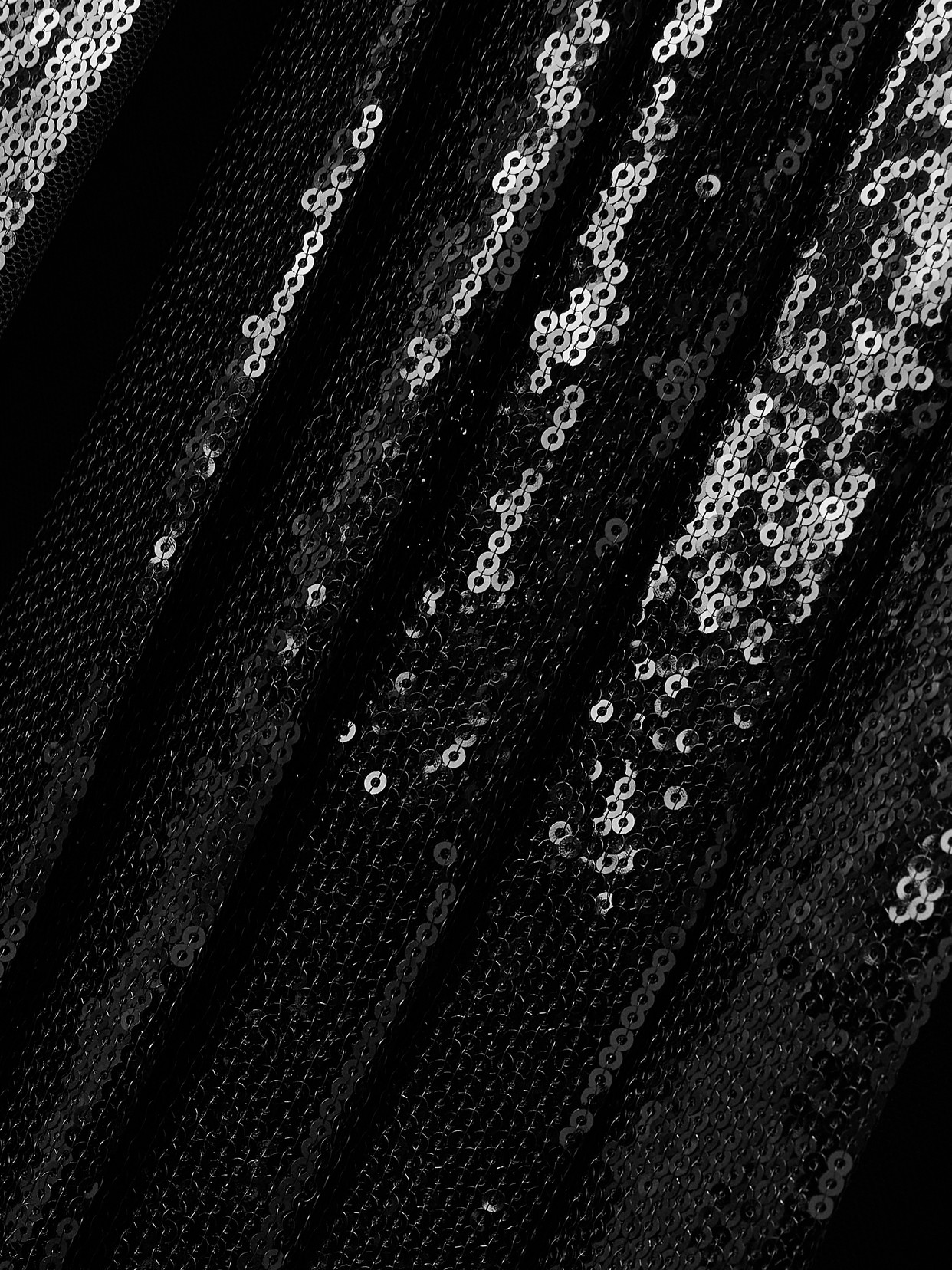 Elie Saab Sequined Tulle Midi Dress In Black