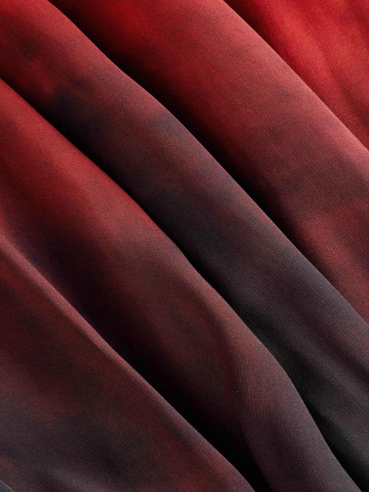 Elie Saab Pleated Dégradé Chiffon Gown In Black