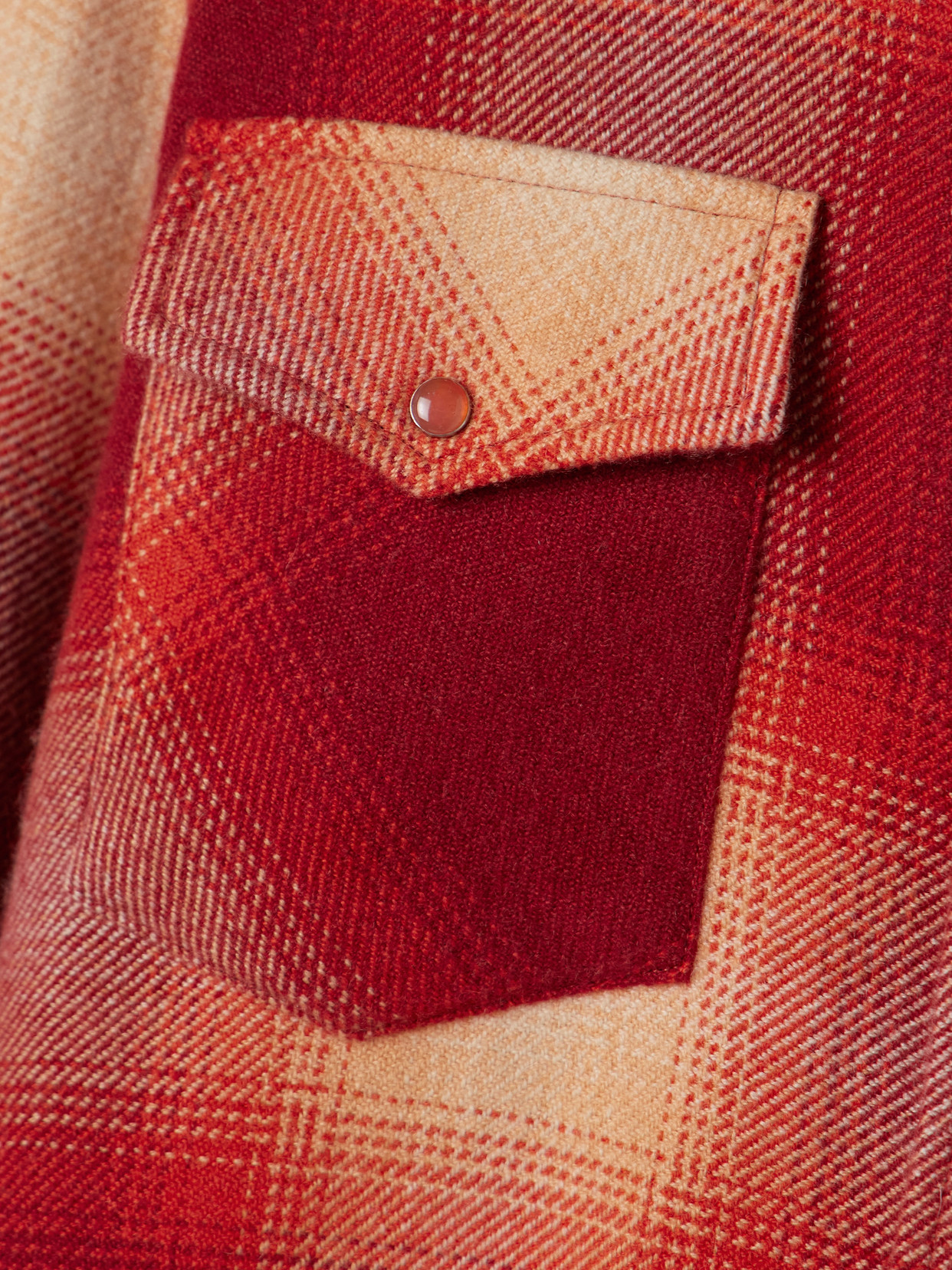 God's True Cashmere Checked Cashmere Shirt In Red