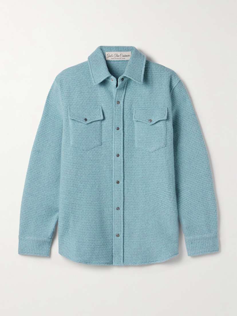God’s True Cashmere Cashmere-tweed Shirt