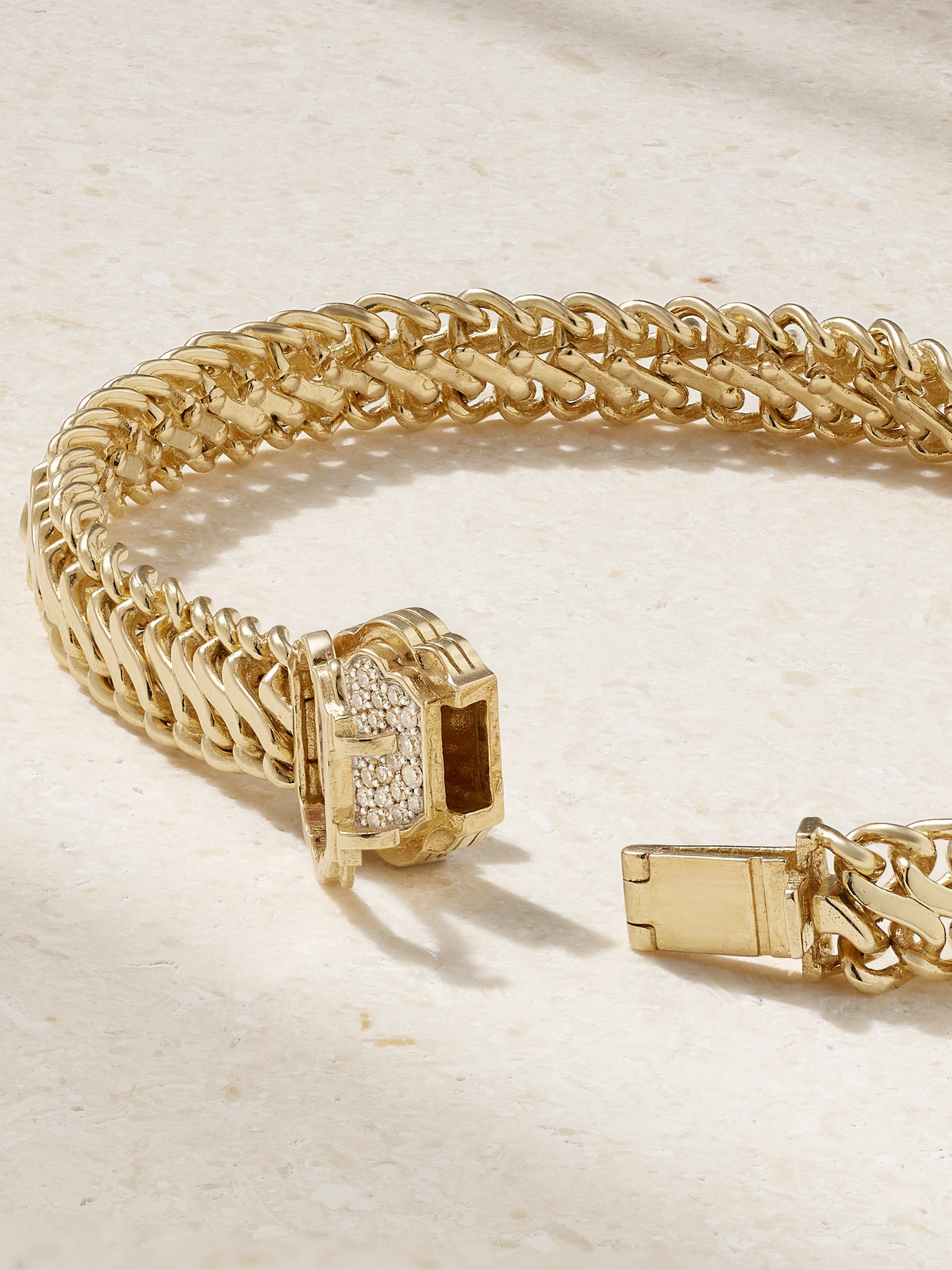 Lucy Delius Snakelet 14-karat Gold Diamond Bracelet In Gold