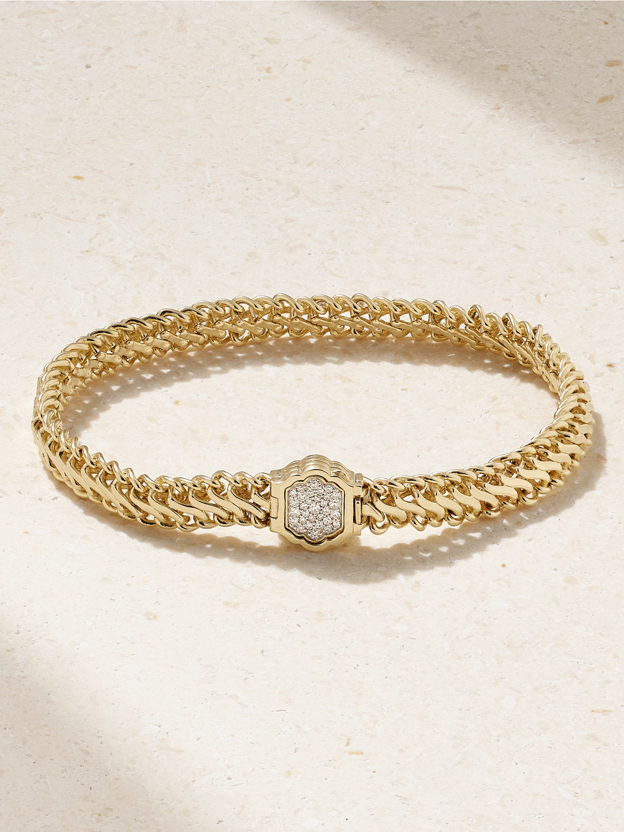 Lucy Delius Snakelet 14-karat Gold Diamond Bracelet
