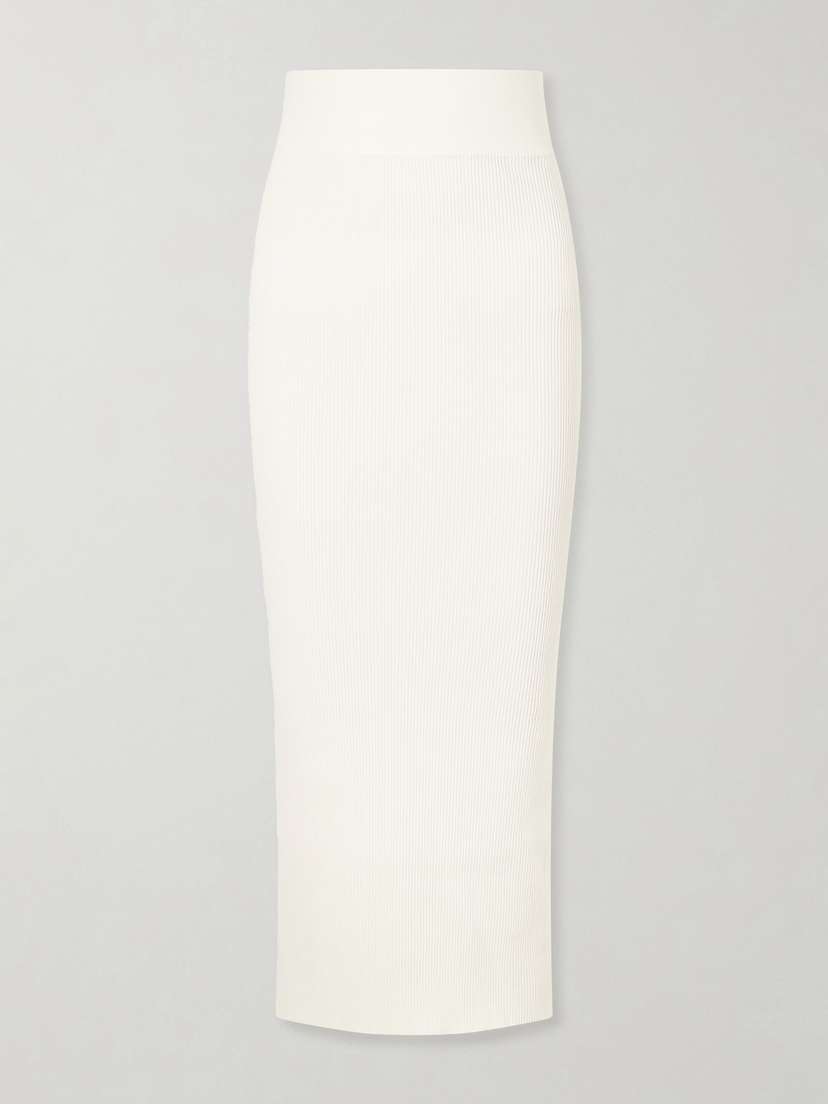 Wardrobe.NYC Woven Midi Skirt