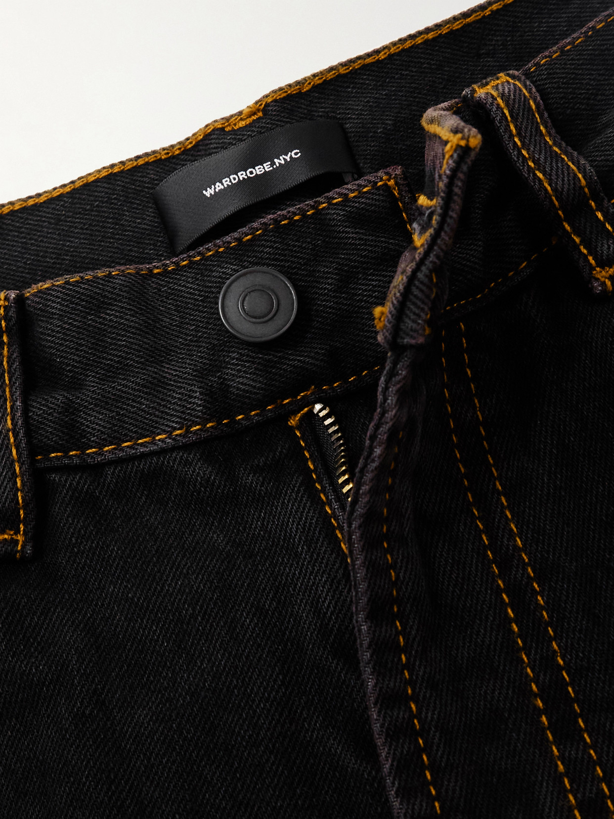 Wardrobe.nyc Low-rise Boyfriend Jeans In Black