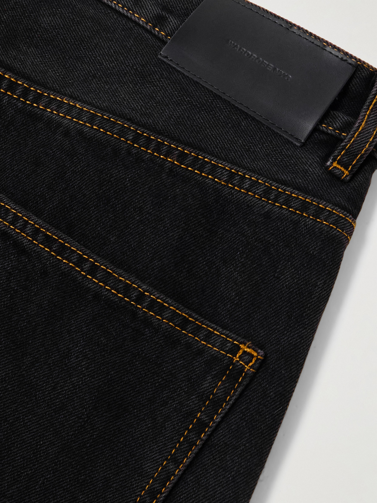 Wardrobe.nyc Low-rise Boyfriend Jeans In Black