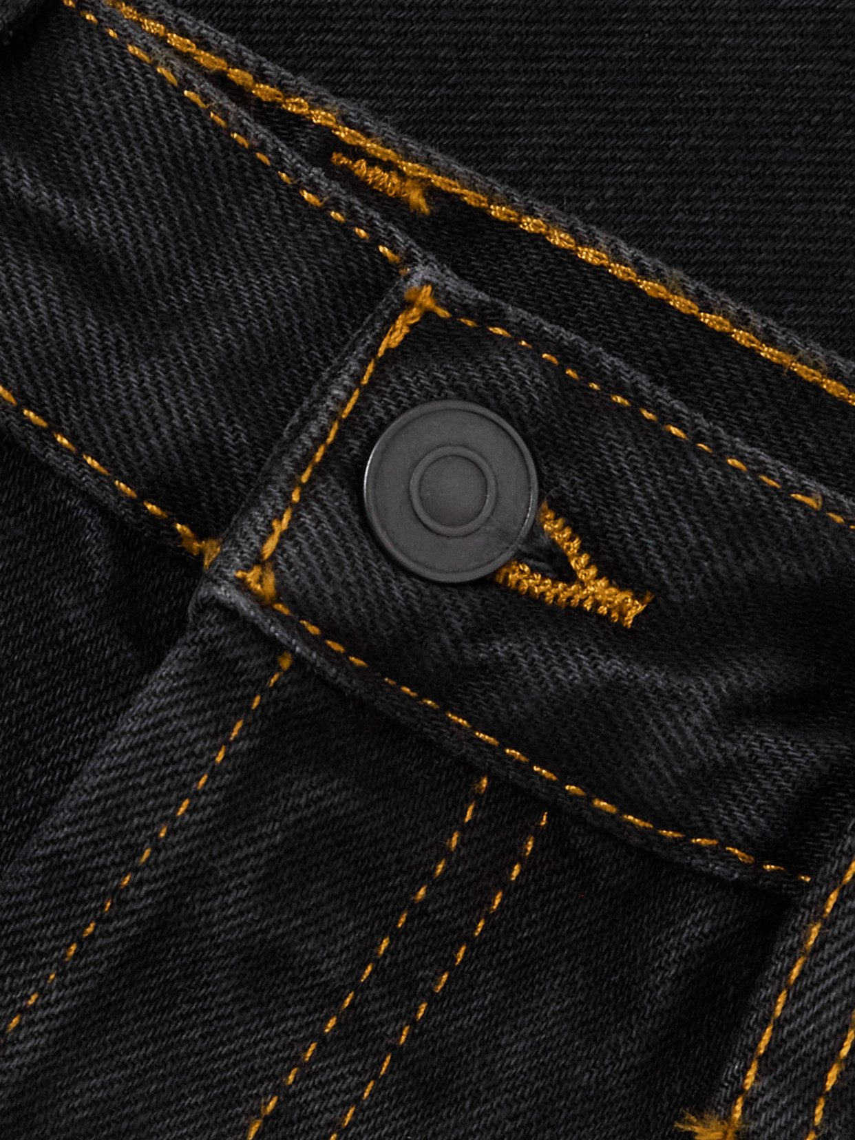 Wardrobe.nyc Black Denim Column Midi Skirt In Black