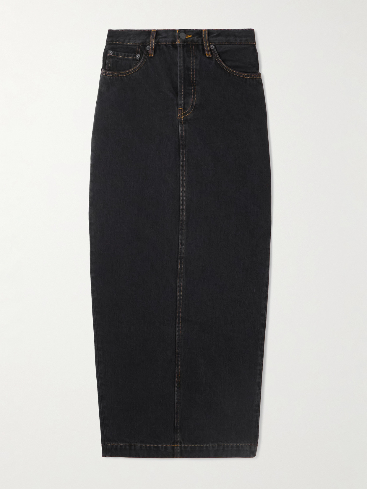 Wardrobe.nyc Denim Maxi Skirt In Black