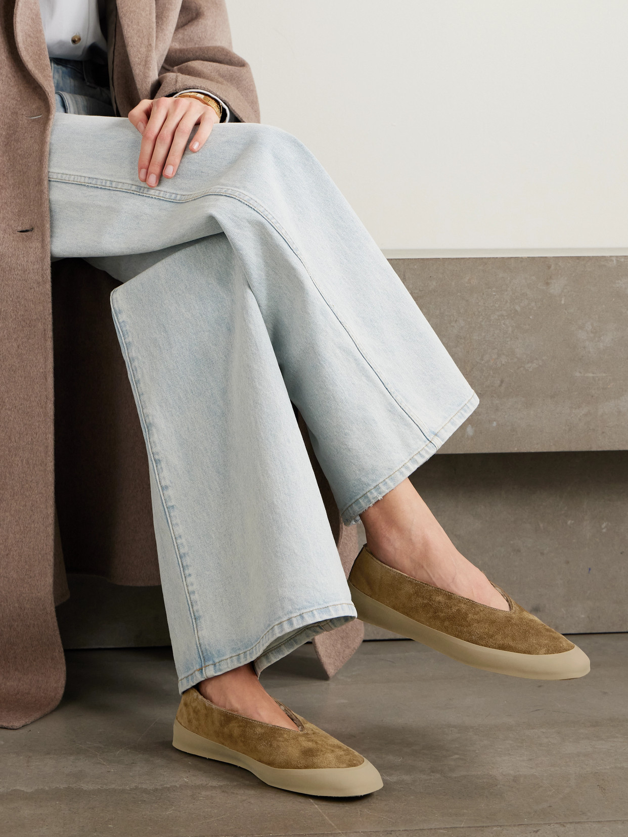Le Monde Béryl - Shearling-Lined Ballet Flats