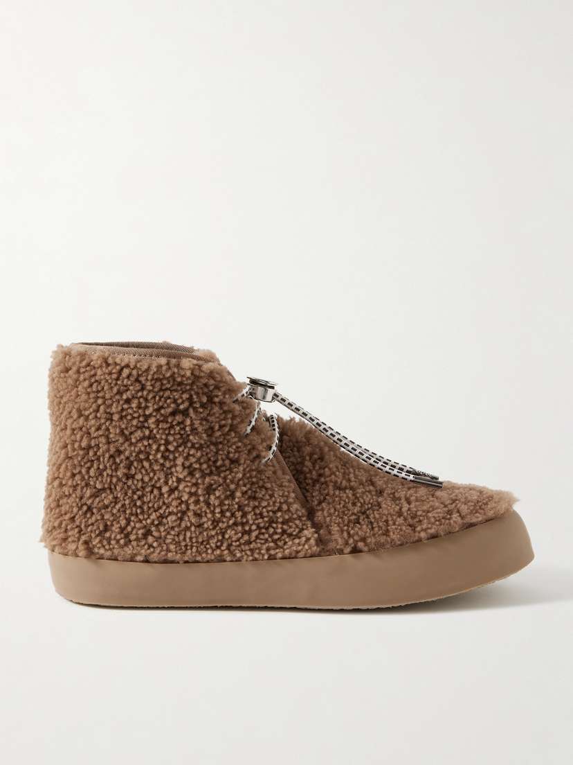 Le Monde Béryl Desert Shearling Ankle Boots