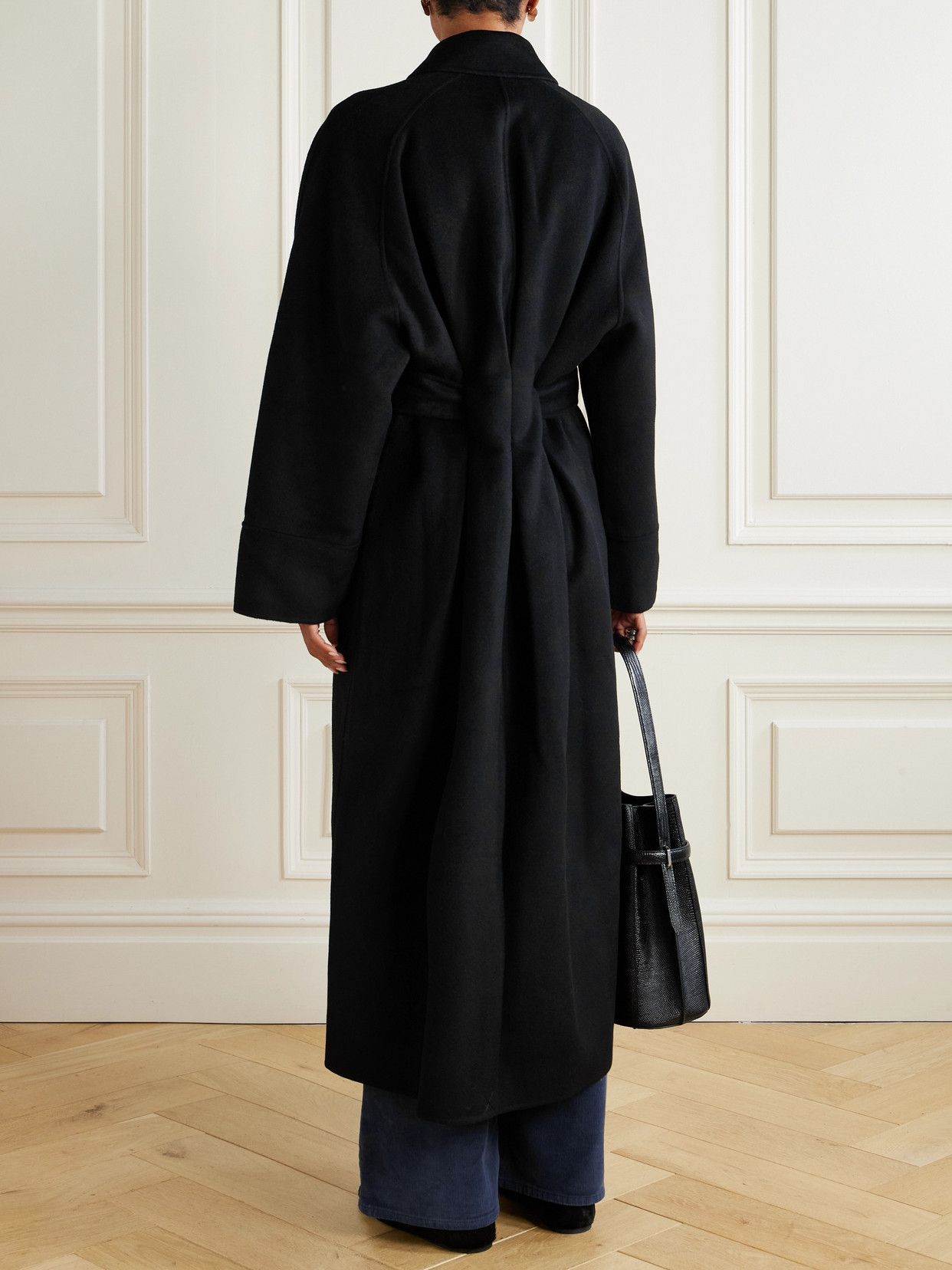 Yoonmi Belted Brushed Wool-Blend Coat