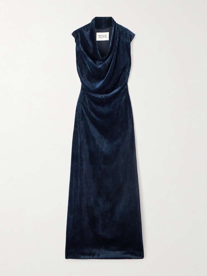 Tove Naeve Ribbed Chenille Maxi Dress