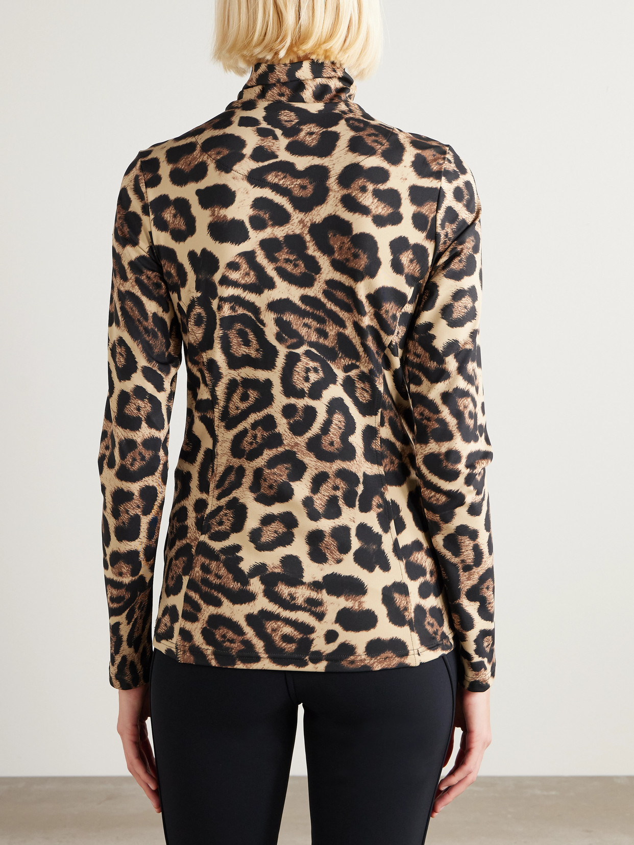 Goldbergh Womens Leona Jaguar-print Stretch-jersey Ski Top 7250 Jaguar Xl In Multi