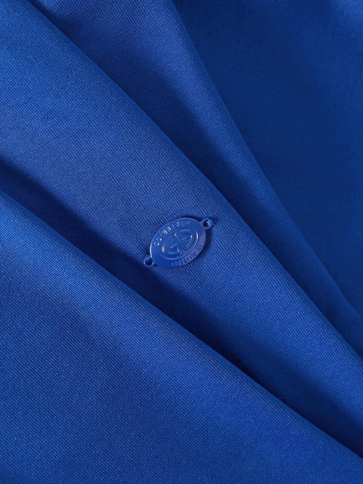 Goldbergh Serena Stretch Recycled-jersey Half-zip Top In Blue