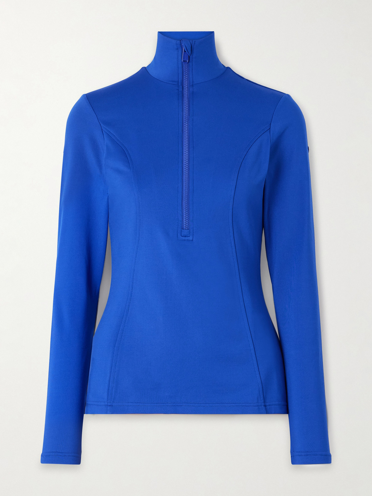 Goldbergh Serena Stretch Recycled-jersey Half-zip Top In Blue
