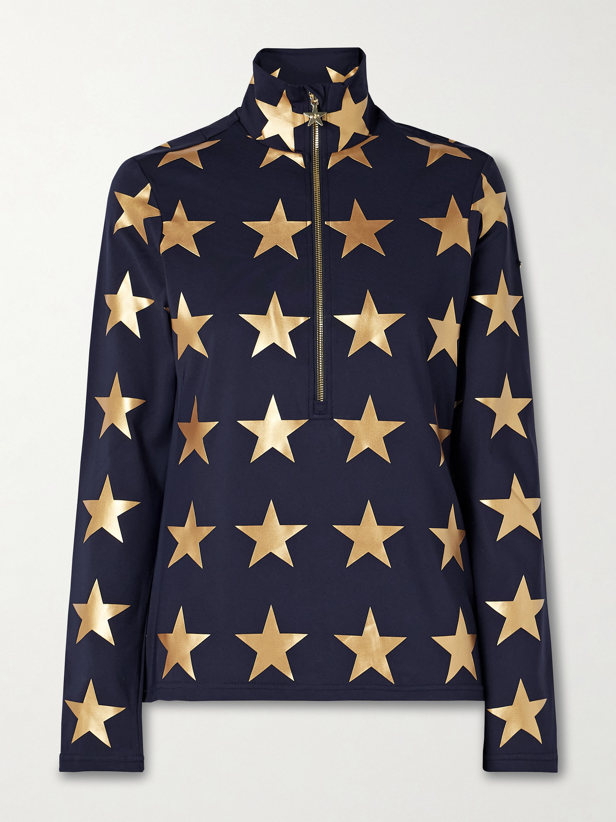 Goldbergh Lunaria Metallic Printed Stretch Recycled-jersey Base Layer In Multi